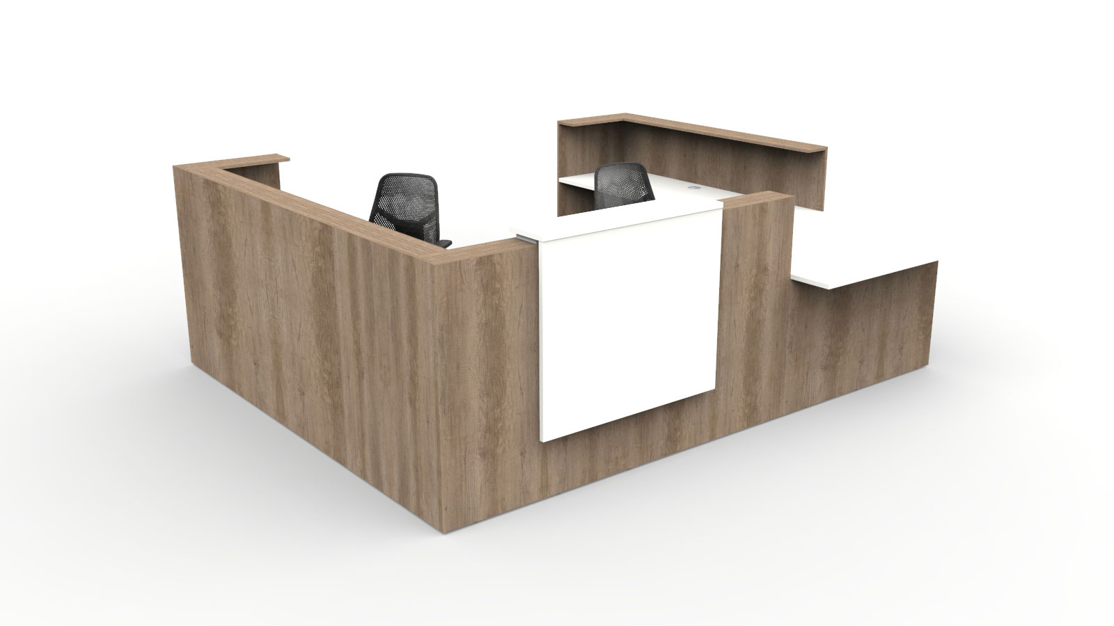 U shaped office reception desk